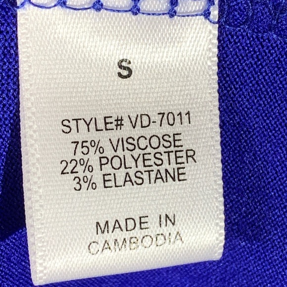 Zenana Outfitters Blue Short Sleeve Maxi Dress - S - Picture 4 of 5